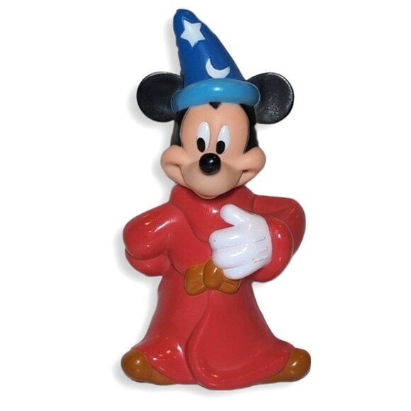 Vintage 1990s Disney Bubble Bath Bottle Mickey Mouse Fantasia Sorcerer EMPTY - Picture 1 of 13